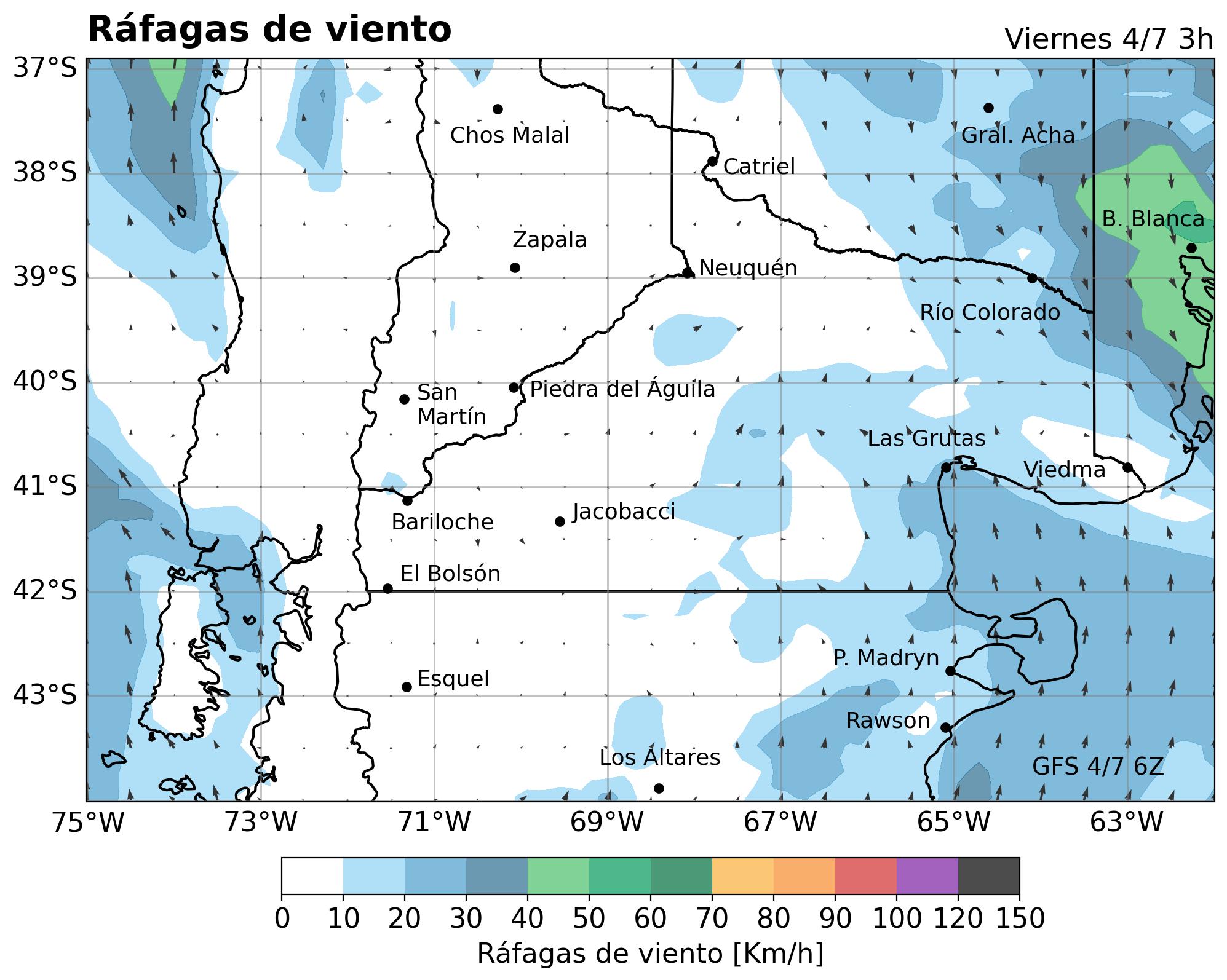 Rafagas de viento