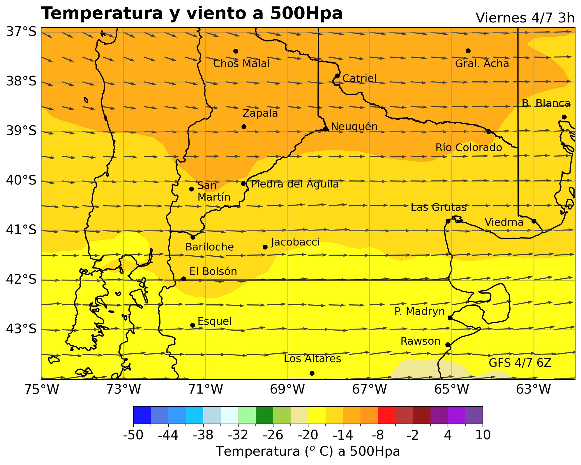 Temperatura 500Hpa